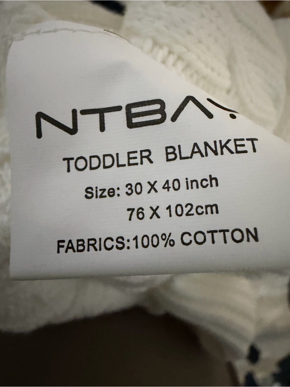 100 percent cotton toddler blanket